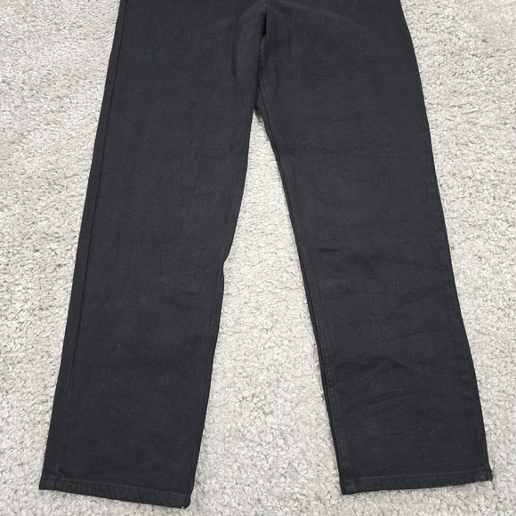 Aritzia Wilfred Free Melina Jeans Womens 14 Black High‎ Rise Straight NWT - Picture 2 of 14